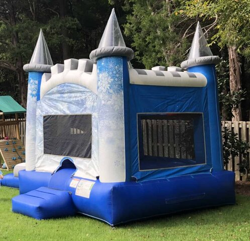 Frozen Castle Moonwalk Slide Frozen Themed Bounce House